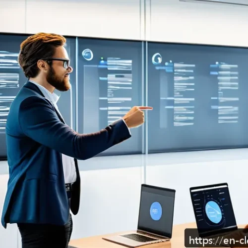 Home 31 클라우드 네이티브 개발의 변화 관리 - A modern office environment showing a diverse team of software engineers and DevOps professionals co...