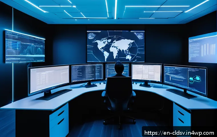 클라우드 네이티브 보안 베스트 프랙티스 - A futuristic cloud-native software development environment showcasing a diverse team of developers a...